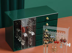 Velvet Green Jewelry Box - waseeh.com