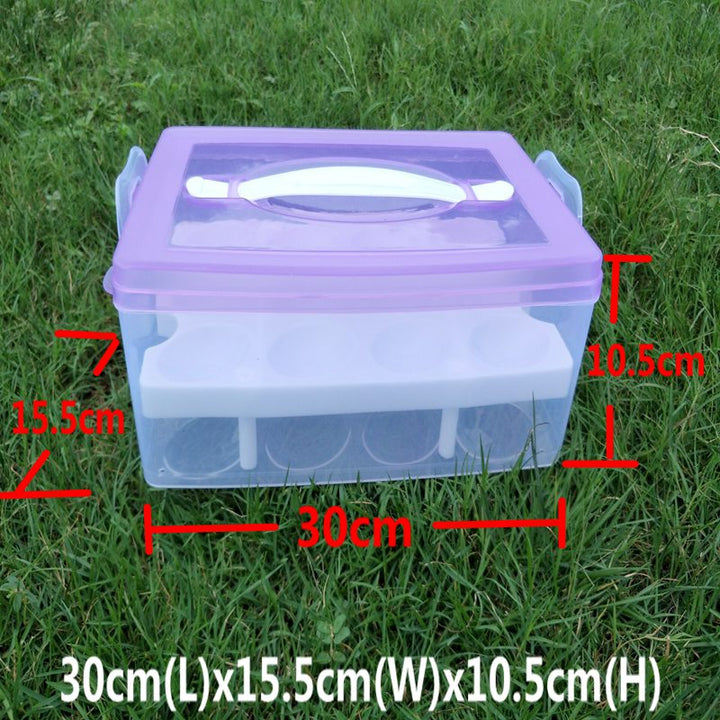Portable Egg Storage Box (24 Grid) - waseeh.com