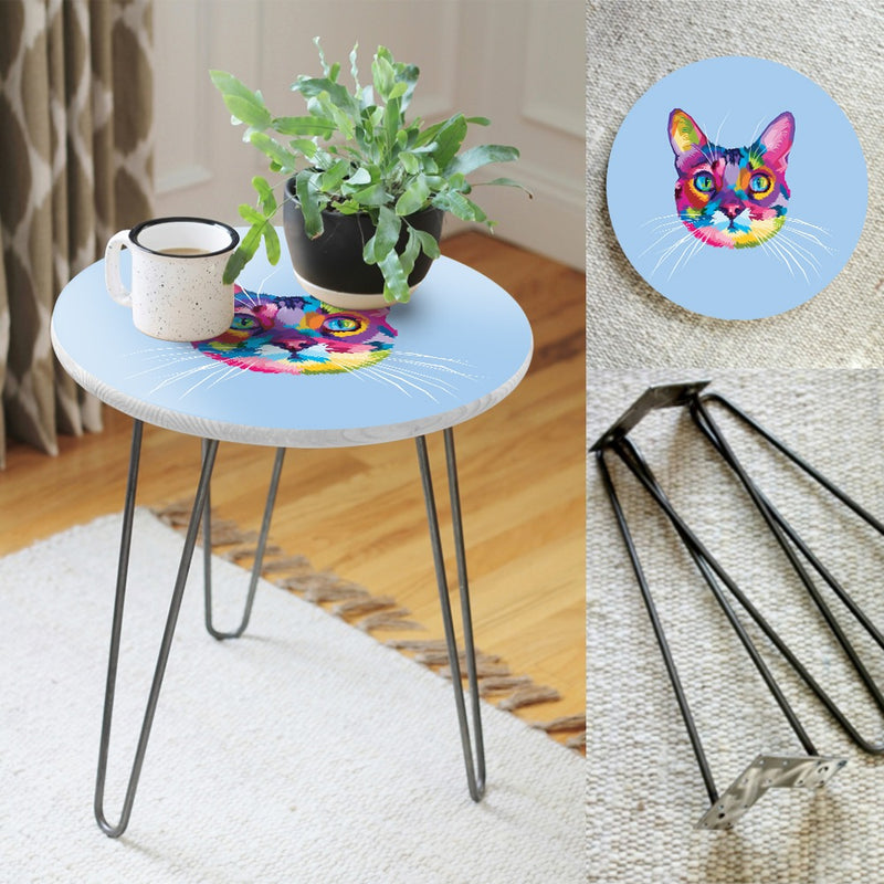 Maizy Cat Living Lounge Center Side Hairpin Table - waseeh.com
