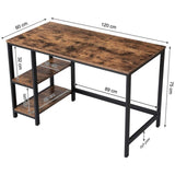 The Retro Home Office Workstation Writing Organizer Desk Table - waseeh.com