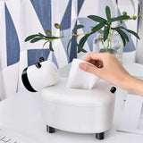 Telescopic tissue box with toothpick holder - waseeh.com