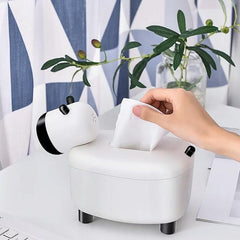 Telescopic tissue box with toothpick holder - waseeh.com