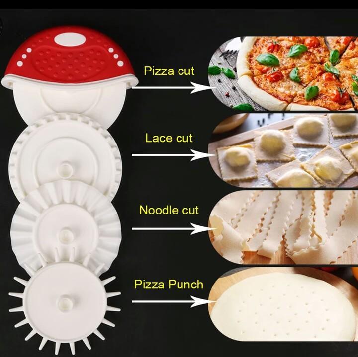 Grooved Wheel Pizza Knife - waseeh.com