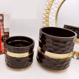 White & Black Pair Candy Vase (Pack 2) - waseeh.com