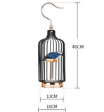 Golden Metal Birdcage Decor - waseeh.com