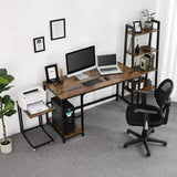 Wide Bucket Home Office Workstation Writing Organizer Desk Table - waseeh.com