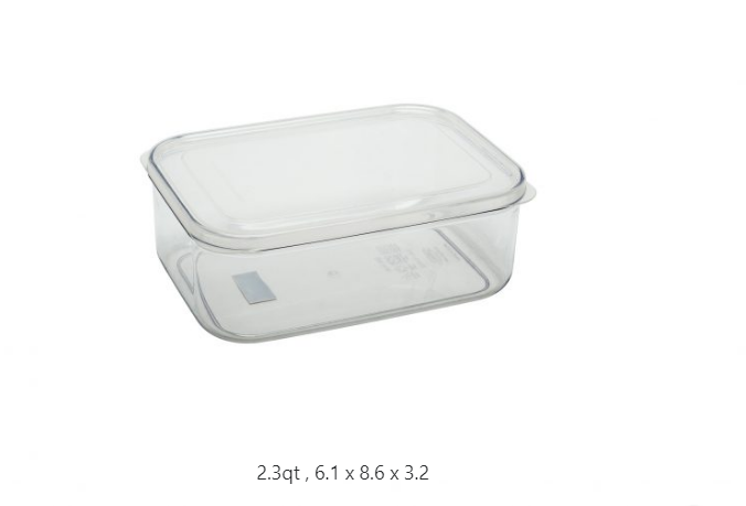 Wholesale Square Clear Glass Baking Pan- 1.1L CLEAR