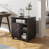 Fortune Rolling Wheel Cabinet Side Table Home Office Trolley