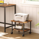 Rushford Rolling Home Office Side Table Organizer Trolley