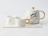 "Take One's Ease" Obsolete Cup Set - waseeh.com