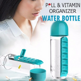 Pill & Vitamin Organizer Water Bottle - waseeh.com