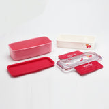 Bento Double-layer Lunch Box (Pack of 2) - waseeh.com