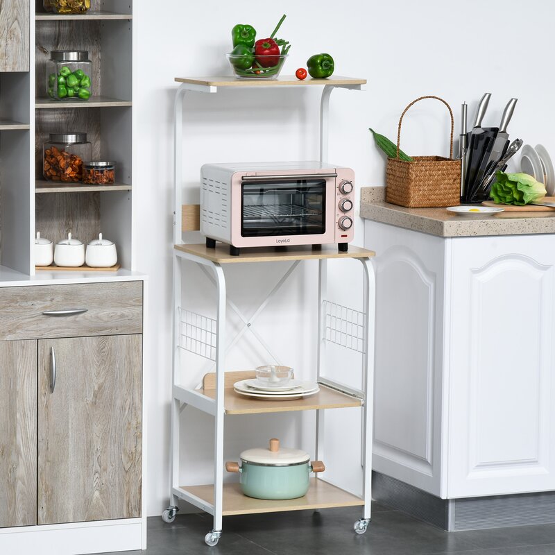 Wallen Baker's Kitchen Organizer Trolley Decor Rack - waseeh.com
