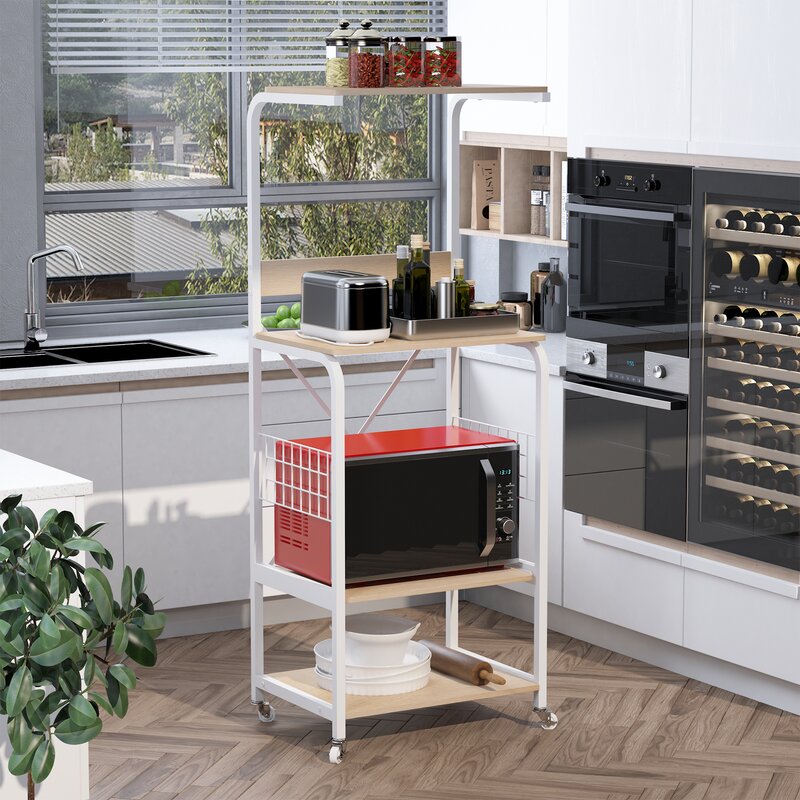 Wallen Baker's Kitchen Organizer Trolley Decor Rack - waseeh.com