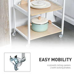 Wallen Baker's Kitchen Organizer Trolley Decor Rack - waseeh.com