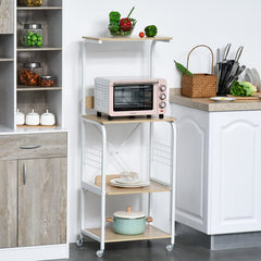 Wallen Baker's Kitchen Organizer Trolley Decor Rack - waseeh.com