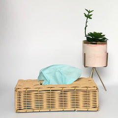Vintage Braided Tissue Box - waseeh.com