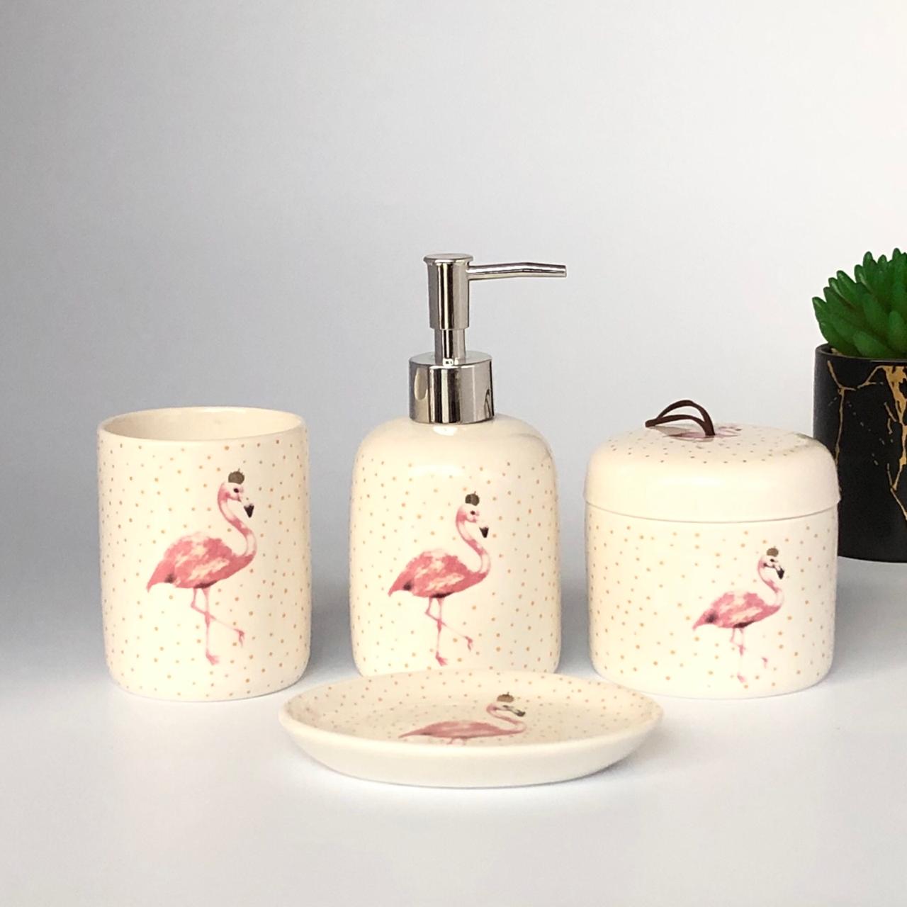 Voluptuous Ceramic Bathroom Set (4 pcs) - waseeh.com