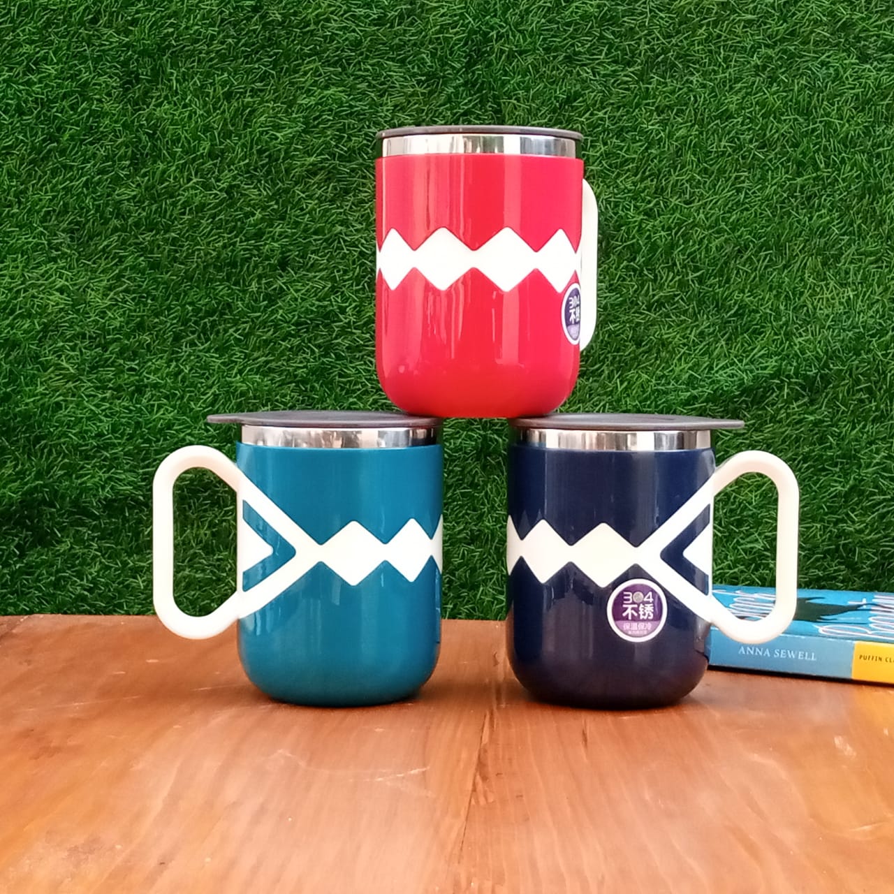 Nordic Diamond engraved Insulated Mugs - waseeh.com