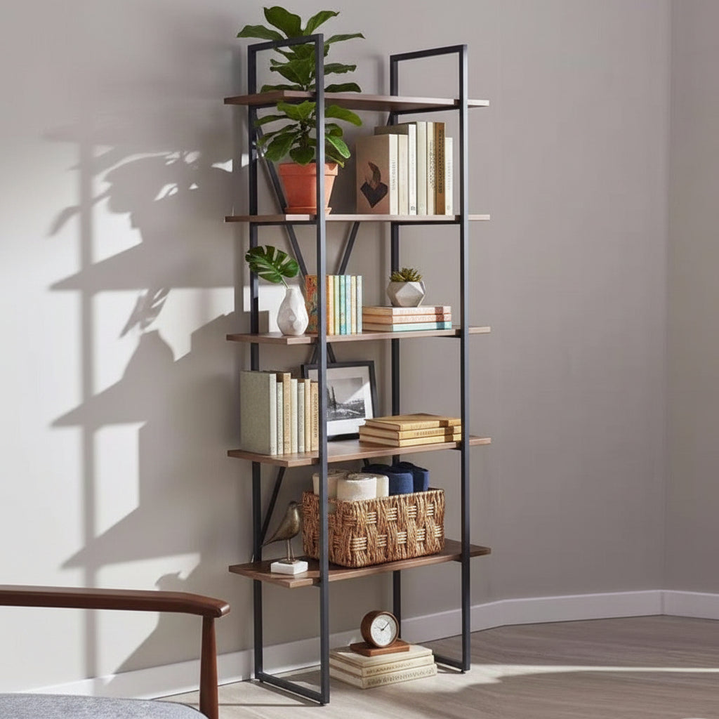 Lindos Living Drawing Room Bookcase Shelve Organizer Decor Rack - waseeh.com