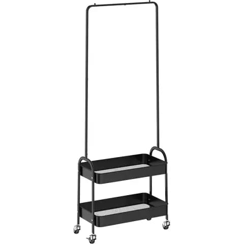 Clothing Hallstand Coat Shoes Organzier Storage Rack Trolley - waseeh.com