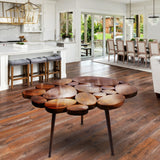 Placid Oval Living Lounge Center Table (Shisham) - waseeh.com