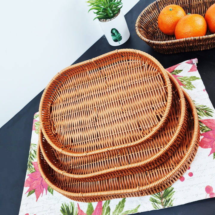 Nostalgic Braided Basket (Oval) - waseeh.com