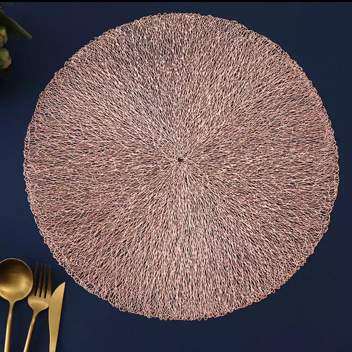 Bronzy Table Toppie (Round) - waseeh.com