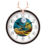 Goldy Deer Clock - waseeh.com