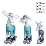 European Resin Deer Decor Sculpture (Set of 3) - waseeh.com