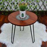 Asiatic Orchid Hairpin Leg Coffee Side Table (MDF) - waseeh.com