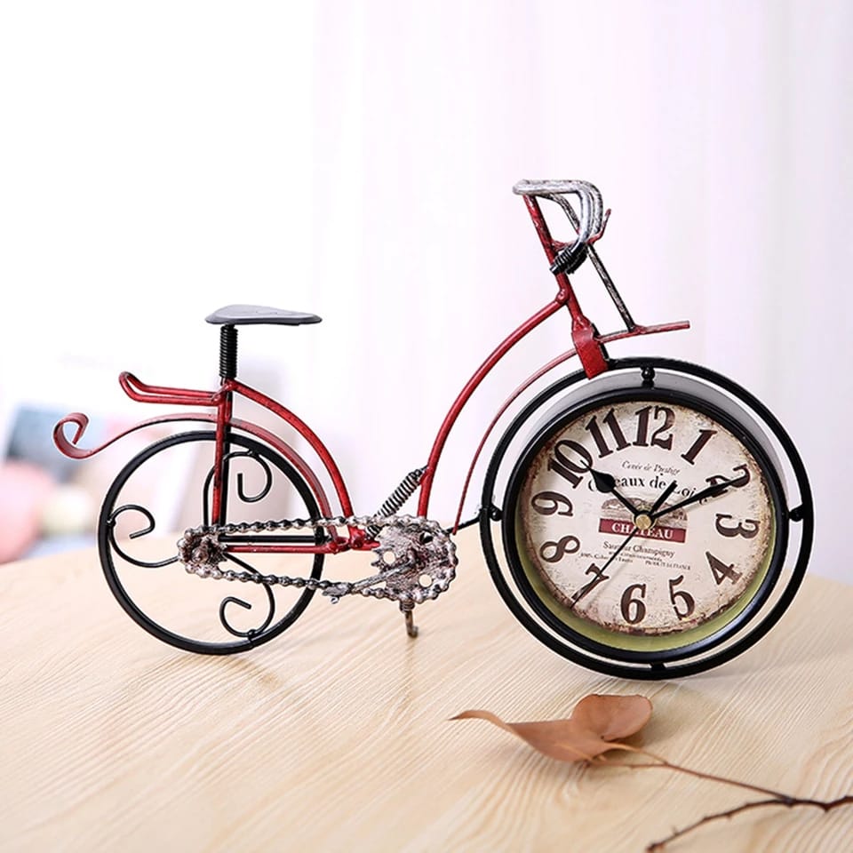 Vintage Cycle Clock Decor - waseeh.com