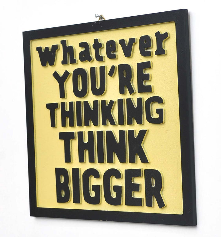 Wall "Think Bigger &amp; Stay Hungry" Decor - waseeh.com