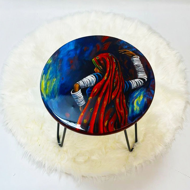 Gypsy Trad Living Lounge Center Side Hairpin Table - waseeh.com