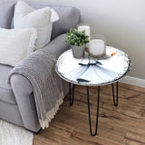 Sufi & Ballet Whirls Living Lounge Center Side Hairpin Table - waseeh.com