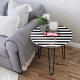 Flamingo Stroke Living Lounge Center Side Hairpin Table - waseeh.com