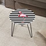 Flamingo Stroke Living Lounge Center Side Hairpin Table