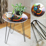 Dodo Chanesar Coffee Sofa Living Lounge Center Side Hairpin Table - waseeh.com