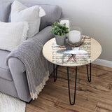 Sufi & Ballet Whirls Living Lounge Center Side Hairpin Table - waseeh.com