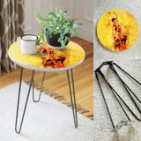 Odissi Living Lounge Center Soda Coffee Side Hairpin Table - waseeh.com