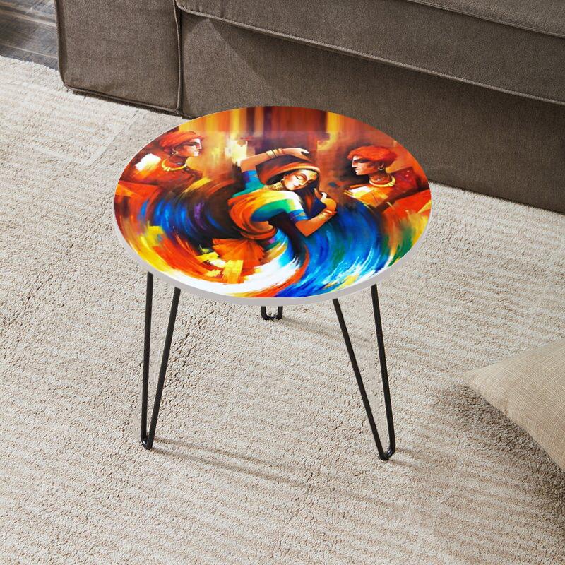 Odissi Living Lounge Center Soda Coffee Side Hairpin Table - waseeh.com