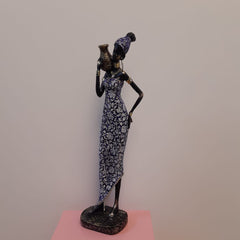 African Girl Satute Decor - waseeh.com