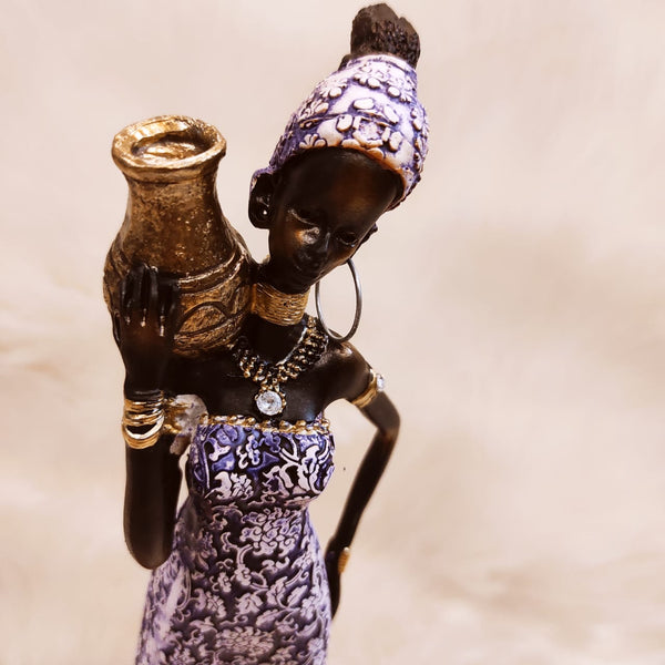 African Girl Satute Decor - waseeh.com