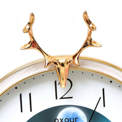 Goldy Deer Clock - waseeh.com