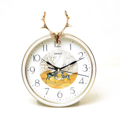 Goldy Deer Clock - waseeh.com