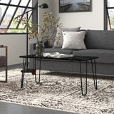 Revoli Living Lounge Center Side Hairpin Side Table - waseeh.com
