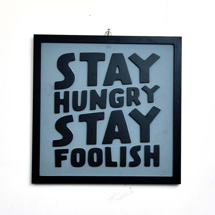 Wall "Think Bigger &amp; Stay Hungry" Decor - waseeh.com