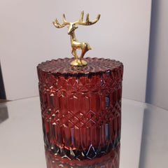 Diamond Deer Candy Jar - waseeh.com