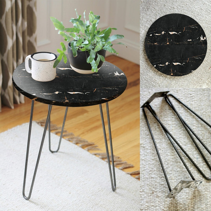 Lustre Shakes Living Lounge Center Side Hairpin Table - waseeh.com