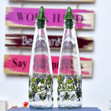 Jungle Bloom oil and Vinegar Bottle Set - waseeh.com